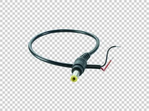Black jack plug isolated on transparent background. Stock Photos