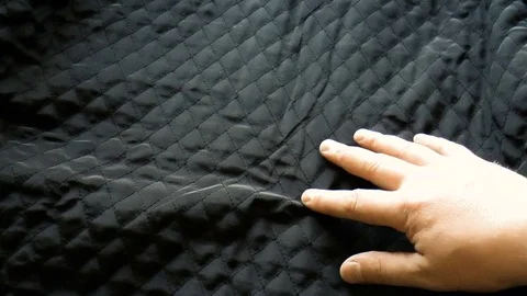 Black jacket lining Stock Footage 79409426