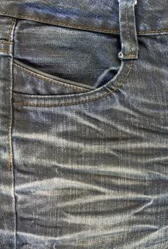 Black jeans texture Stock Photos