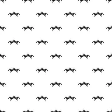 Black jester hats creating a seamless pattern 库存插图