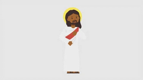 Black Jesus Coughing Video stock 205036743