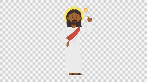Black Jesus Idea Video stock 205036892