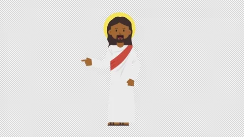 Black Jesus Pointing Left Video stock 205036951
