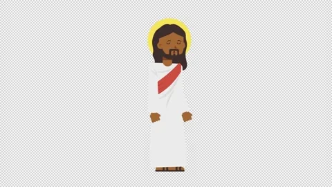 Black Jesus Sleepy Video stock 205037059