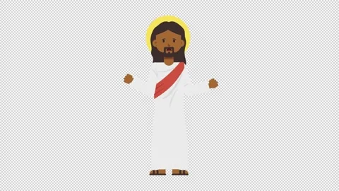 Black Jesus Stressed Video stock 205037062