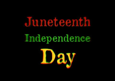 Black juneteenth independence day Stock Illustration