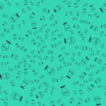 Black Kcal icon isolated on isolated seamless pattern on green background. .. Stock Illustration