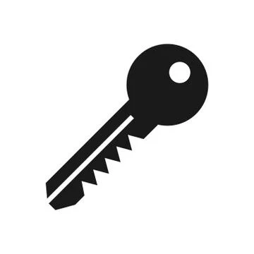 Black key icon. Stock Illustration