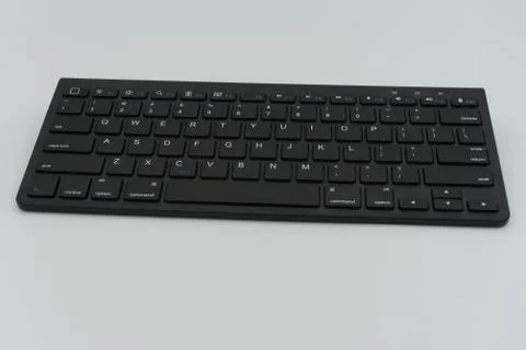 Black keyboard isolated with a white background Stock Photos