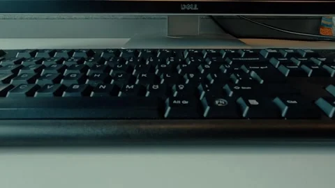 Black Keyboard Surface Background Stock Footage 339924833