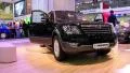 Black KIA Mohave at yearly automotive-show SIA 2012 in Kiev, Ukraine HD Footage