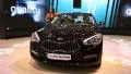 Black KIA Quoris at automotive-show HD Footage
