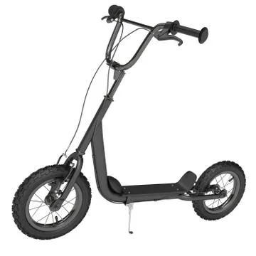 Black Kick scooter Stock-Illustration