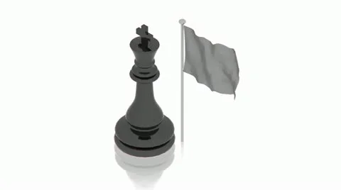 Black king with flag Stock Footage 11883153