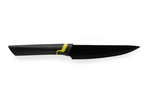 Black kitchen knife Stock-Fotos