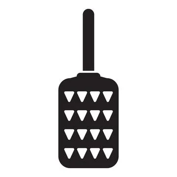 Black kitchen utensil grater with triangular holes for cheese and vegetables 스톡 일러스트