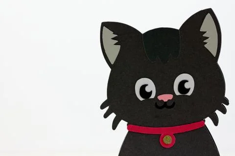 Black Kitty Cat Stock Illustration