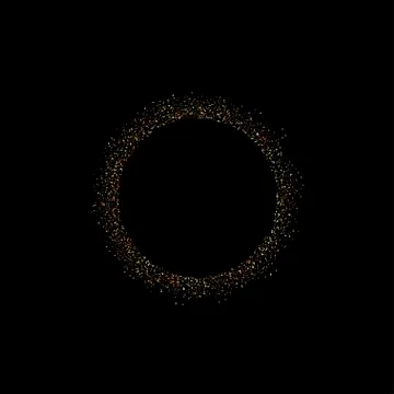 Black label with confetti Illustrazione stock