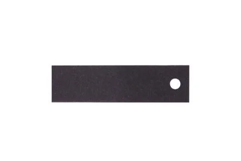 Black label on a white background Stock Photos