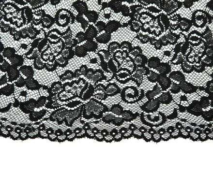 Black lace with pattern with form flower Black lace with pattern with form... 스톡 사진