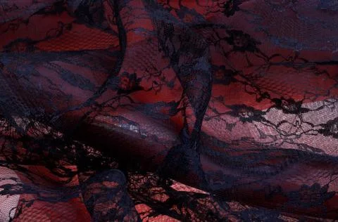 Black lace. Foto stock