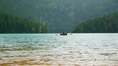 Black Lake on Mount Durmitor Stock Footage 157285044