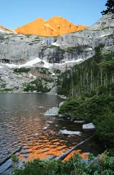 Black lake Stock Photos