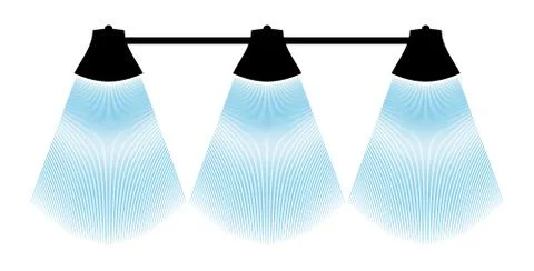 Black lamp silhouette Stock-Illustration