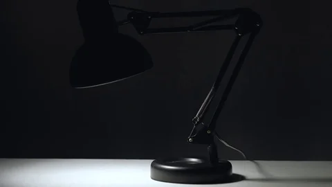 Black lamp turns Video stock 85026865