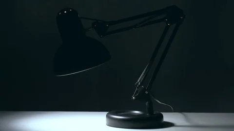 Black lamp turns Video stock 85026955