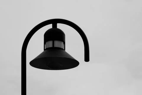 Black lamp with white background Stock Photos