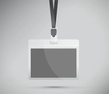 Black lanyard Stock Illustration