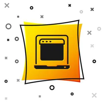 Black Laptop with browser window icon isolated on white background. Computer 库存插图