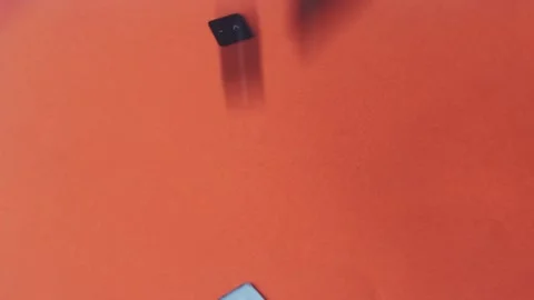 Black laptop buttons fall down. Stock Footage 248708052