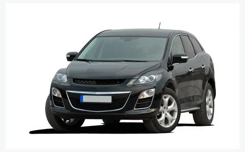 Black large SUV Fotos Stock