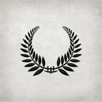 Black laurel Illustrazione stock