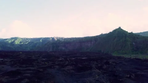 Black lava mountain Stock Footage 303037925
