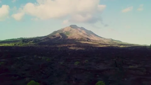 Black lava mountain Stock Footage 303043231