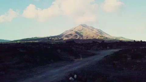 Black lava mountain Stock Footage 303046532