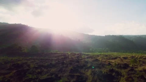 Black lava mountain Stock Footage 303046533