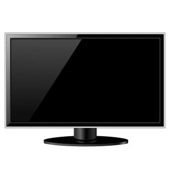 Black LCD TV Stock Illustration