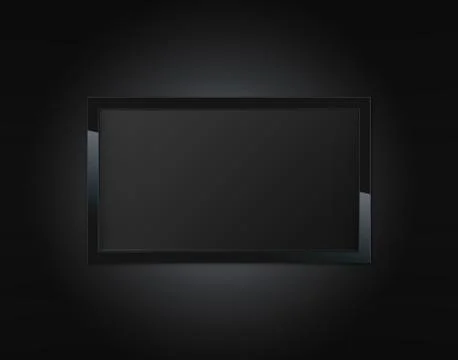 Black LCD tv Stock Photos