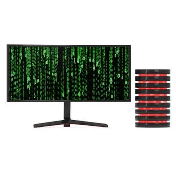Black LCD tv screen 스톡 일러스트