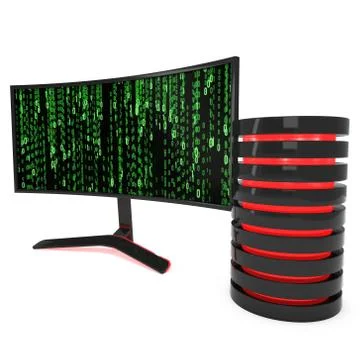 Black LCD tv screen イラスト素材