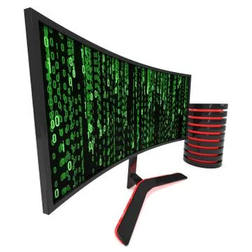 Black LCD tv screen イラスト素材