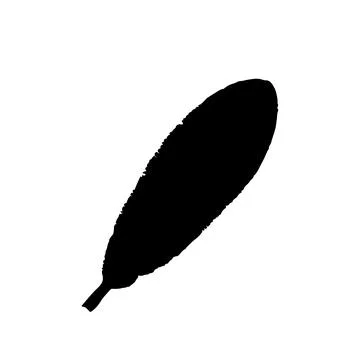 Black leaf vector icon on white background 스톡 일러스트