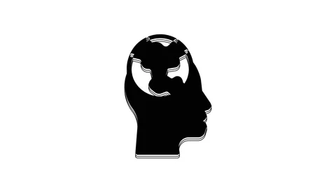 Black Learning foreign languages icon isolated on white background. Translation Stock Footage 233982124