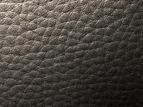 Black leather background in different sizes , macro shot Stock Photos