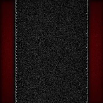 Black leather background Illustrazione stock