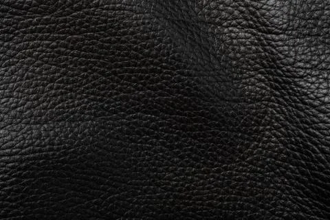 Black leather background large texture Stock Photos